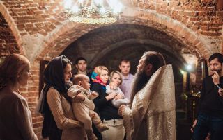 Крещение в Николо-Берлюковском монастыре, игумен Нифонт (Семыкин)