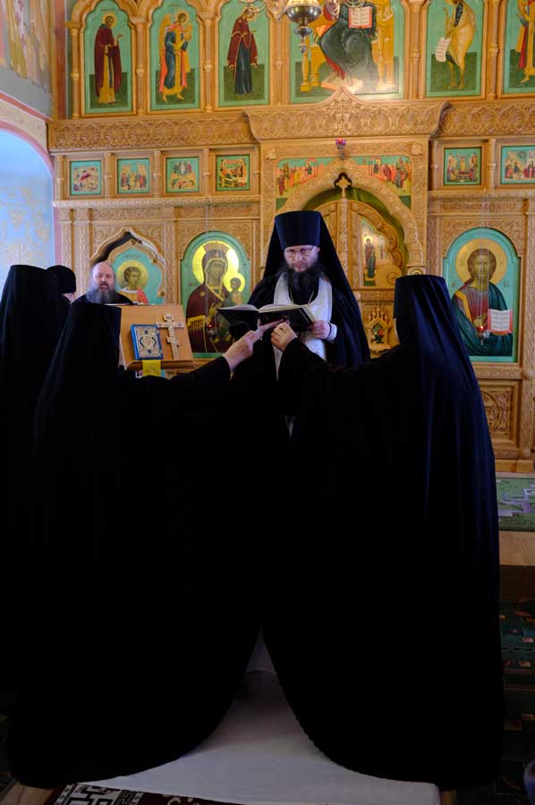Постриг в схиму в Белопесоцком монастыре